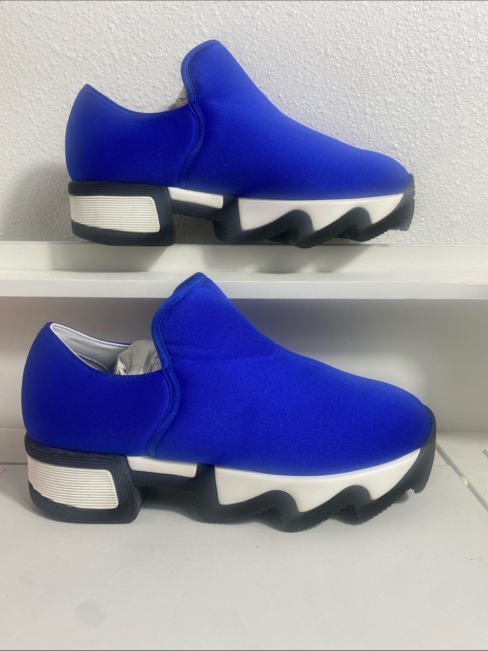 iRi NYC WES I Blue Low Top Neoprene Sneaker NWOB Sz 6.5 US - Picture 6 of 16